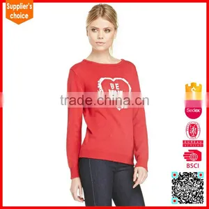 Hot Fashion Long Sleeve Custom Lady Sweater Free Knitting Patterns Intarsia thumbnail-2