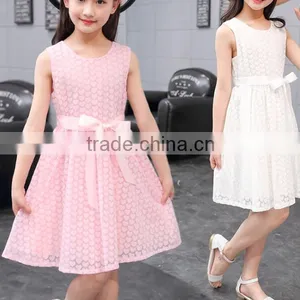 Zm35614a Fashion Kids Party Dresses New Model Girls Sleeveless Dress thumbnail-4