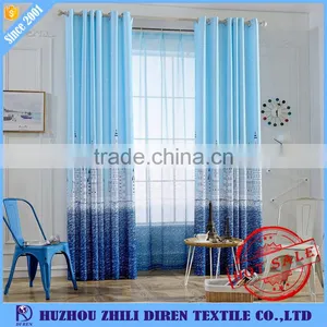 Mediterranean Style Drapes Marine Style Printed Curtains Fabric For Kid thumbnail-1