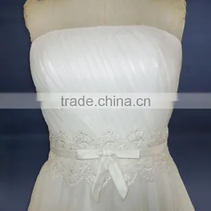 China OEM Supply Western New Strapless Chiffon Wedding Dress thumbnail-6