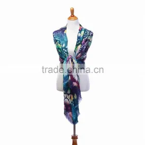 ROYAL PEACOCK SCARF thumbnail-3