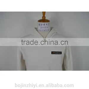 Custom Made Plain White Cotton Hoody thumbnail-3