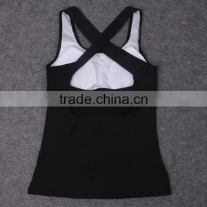 Women's Back Wide Straps Workout Active Racerback Tank Top thumbnail-4