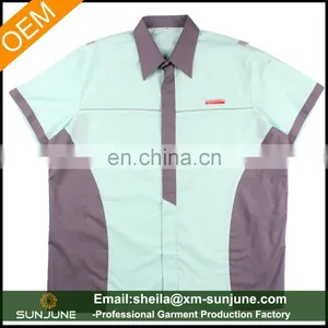 Bolsillo Interior Short Sleeve Men's Work Reflective Shirts thumbnail-1