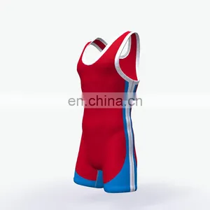 Sublimated Black Plus Size Wrestling Singlets thumbnail-2