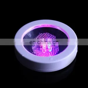 Top Quality Colorful Glow in The Dark Mat Led Drink Coaster thumbnail-1
