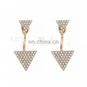 DIAMOND DOUBLE TRIANGLE EAR JACKET thumbnail-1