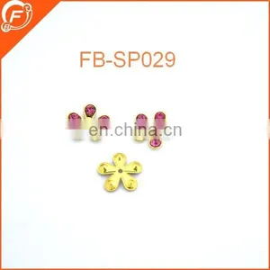 Beautiful Crystal & Metal Flower Garment Accessories Metal Trims thumbnail-1