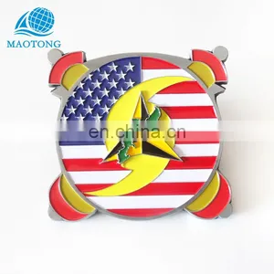Antique Silver Plated 3D Coins Cheap Custom Soft Enamel High Quality Colorful Souvenir Metal Coin From China Manufacturer thumbnail-1