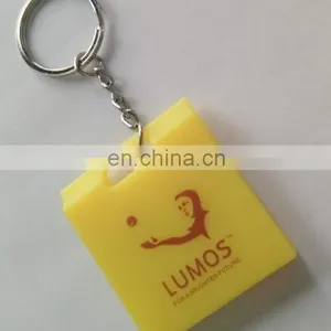 2017 3d OEM Custom LOGO Soft Silicone Rubber Box Shaped Keychain thumbnail-4