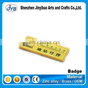 Custom Bronze Thin Working Number Cards 0.6mm Copper Name Tags thumbnail-1