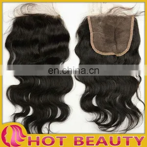 Natural Raw Peruvian Hair Lace Frontal 4*4 Virgin Hair Closure thumbnail-1