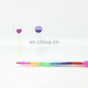 Multi- Crayon Crayon Pen 7 Colors Insect Push Crayon thumbnail-2