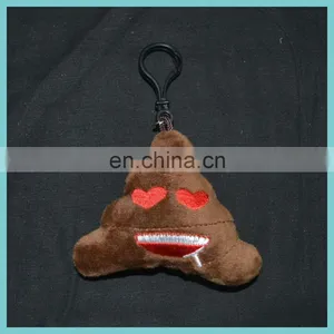 New Developed 6 Designs of Plush Poo Emoji Carabiner Keychain thumbnail-4