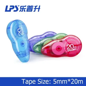 Office Correction Tape 20m Student Stationery OEM Custom Colored Correction Tape thumbnail-2