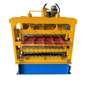 Metal Roofing Three Layers Cold Steel Sheet Roll Forming Machinery thumbnail-1