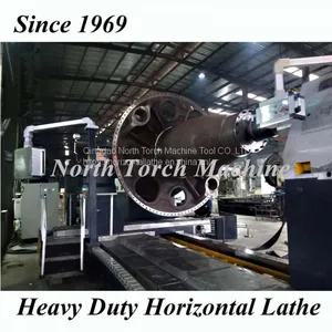 Wind Power Shaft Turning Heavy Duty Horizontal Lathe Machine thumbnail-1