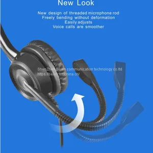 China Beien CS12 MP Telephone Call Center Headset Noise-cancelling Headset Customer Service thumbnail-1