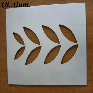 3MM Thick Laser Cutting Aluminum Perforated Screen Metal Panels Custom Facade Decoration thumbnail-1