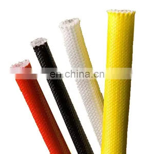 Hampool Electrical Wire Insulation Silicone Rubber Fiberglass Sleeve thumbnail-2