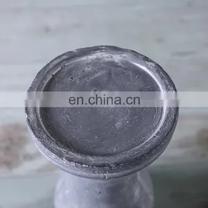 China Wholesale Vintage Custom Cement Candlestick Cheap Home Decor Church Pillar Tall Candle Holder in Bulk thumbnail-3