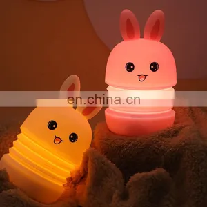 New Product 2021 Night Light Soft Silicone Nursery Lights LED Lamp for Girls and Boys Bedrooms thumbnail-2