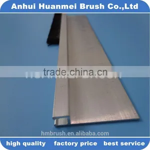 Hot Sales Strip Brush Door Sealing With Aluminium Alloy Base thumbnail-2