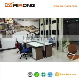 RR-168-2412C Desktop Melamine Allumium Alloy Edge Design Office Table Partition thumbnail-1