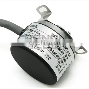 Mini Half Empty Shaft Incremental Rotary Encoder HES Series HES-25-2MD 8mm Hole Diameter 25 Pulse Output thumbnail-5