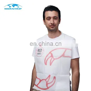 Adult White Waterproof Paper Dental Bib Disposable Apron thumbnail-1