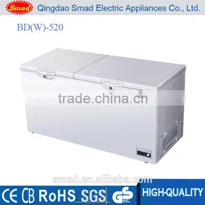 Double Solid Two Door Low Noise Deep Fridge Refrigerator Chest Frozen Freezer Have Factory Price thumbnail-1