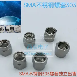 RF Coaxial Connector SMA303 Stainless Steel Threaded Sleeve thumbnail-2