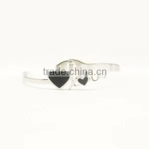 Fashion Love Heart Metal Bracelet Bangle thumbnail-1