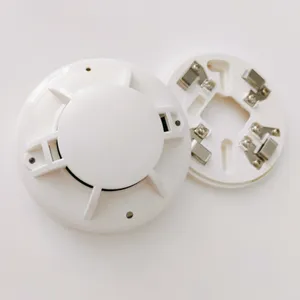 Ceiling White 2 Wires Conventional Smoke Detector Photoelectric Smoke Sensor Fire Alarm for Fire Alarm Security System thumbnail-1