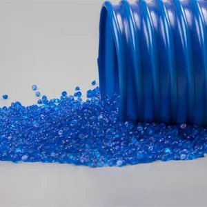 Manufacturer High Quality Low Price PVC Plastic Compound Granules Extrusion Rigid PVC Corrugated Conduit Granules PVC Pellets thumbnail-4