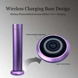 Best Reviewed Multi Function Air Purifier LED Wireless Charging Scent Pet Friendly Waterless Essential Oil Aroma Diffuser thumbnail-3