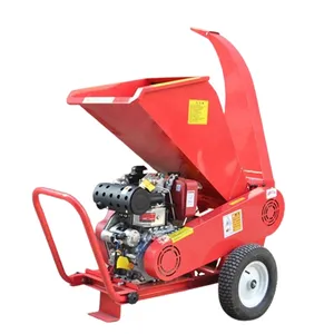 Mobile Trituradora De Ramas De Arbol Tree Leaves Crusher Shredding Machine Wood Branch Chopper for Farm thumbnail-5