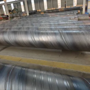 Supply Dn600 Water Supply Spiral Steel Pipes With Internal and External Plastic Coating, Made of Q235b Material, Customizable thumbnail-1