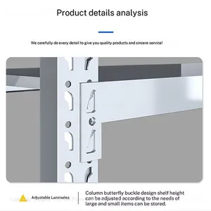 HNJUNTUO-52 Adjustable 201 Stainless Steel Laboratory Storage Shelves | Industrial Cleanroom Metal Rack for Pharma thumbnail-4
