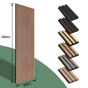 Eco-friendly Akupanel Acoustic Wood Panels SoundProof Wall Panel Wood Slat Acoustic Panel thumbnail-2