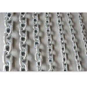Hot Dipped Galvanized Steel Link Chain High Tensile Welded Iron Chain for Lifting Guardrail Marine Mooring thumbnail-1