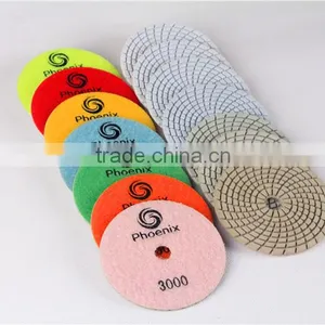 High Quality 100mm Swirl Wet Polishing Pads for Marble With 4.00mm thumbnail-6
