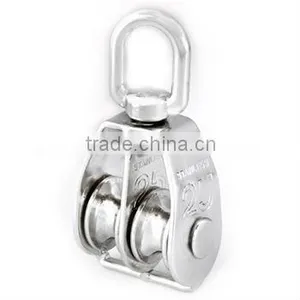 Stainless Steel Swivel Double Pulley thumbnail-1