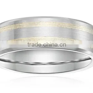 Men's 8mm Satin-Finish Cobalt Comfort-Fit Plain Wedding Band thumbnail-1