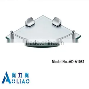 High Quality Bathroom Accessory Stainless Steel Single Glass Platproms thumbnail-1