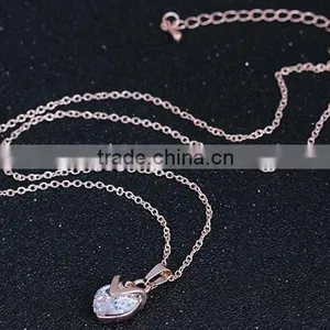 2015 Heart Shape Necklace Earring Fashion Jewelry Set With High Quality Luxury Necklace Set thumbnail-3