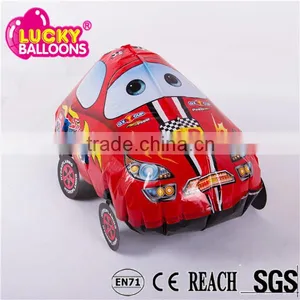 China Balloon Factory EN71approved Red Cartoon Car Shaped Foil Balloons thumbnail-1