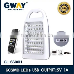 NEW ABS Plastic 2835 SMD Led Rechargeable Handle Emergency Light for Camping,wall Mounted Homes Lamp thumbnail-6
