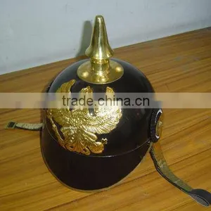 Brass German Pickelhaube Helmet , Nautical Helmet thumbnail-1