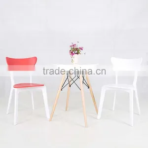 Simple Leisure Colorful Modern Plastic Chairs Wholesale Terrace Cheap Bistro Chairs thumbnail-3